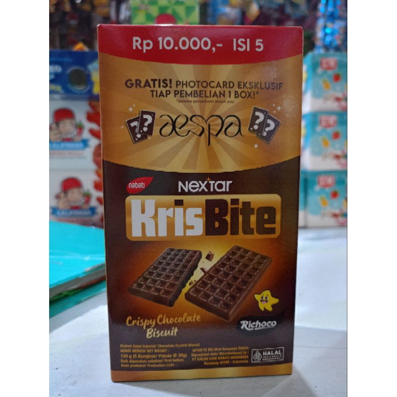 

NABATI NEXSTAR KRISBITE CRISPY CHOCOLATE BISCUIT 1BOX ISI 5 PCS