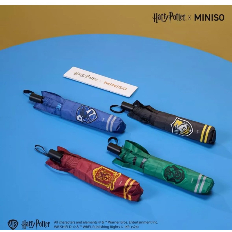 Miniso x Harry Potter ‼️ Payung Lipat UV Harry Potter Collections (Gryffindor / Ravenclaw / Hufflepu