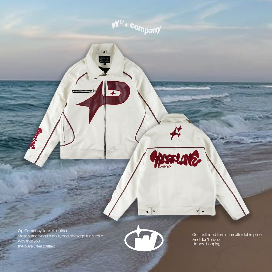 WP COMPANY -  Slide Boxy Leather Jacket