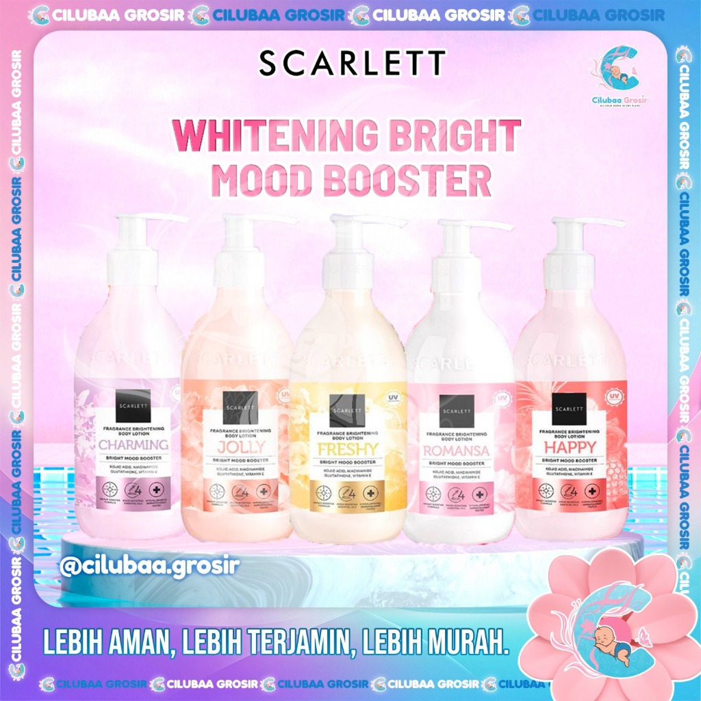 Scarlett Whitening Bright Mood Booster || Scarlett Whitening New Fragrance Brightening Body Lotion |