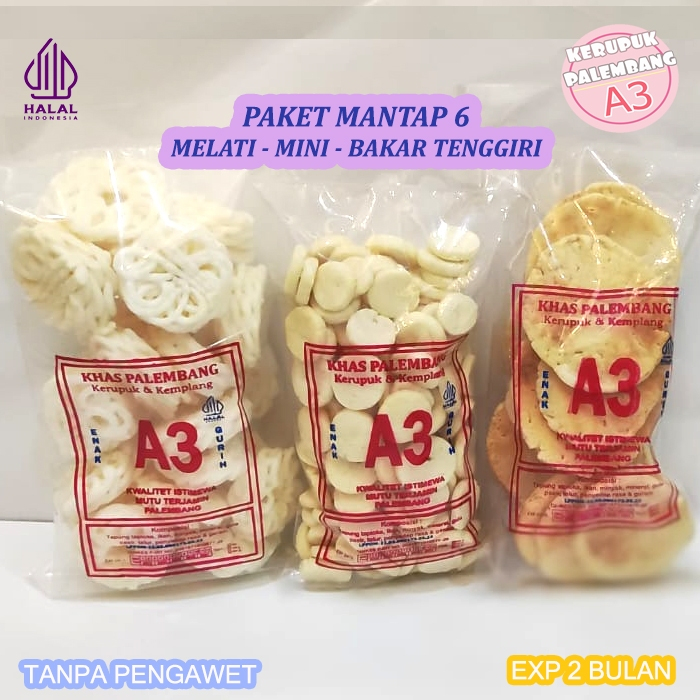 

PAKET MANTAP 6 KERUPUK MELATI MINI BAKAR TENGGIRI 600GR