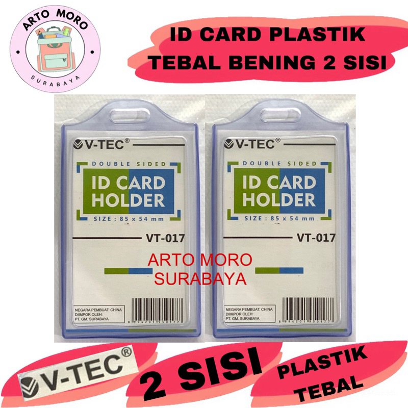 

ID CARD 2 SISI PLASTIK TEBAL (1 PCS) READY STOCK SURABAYA