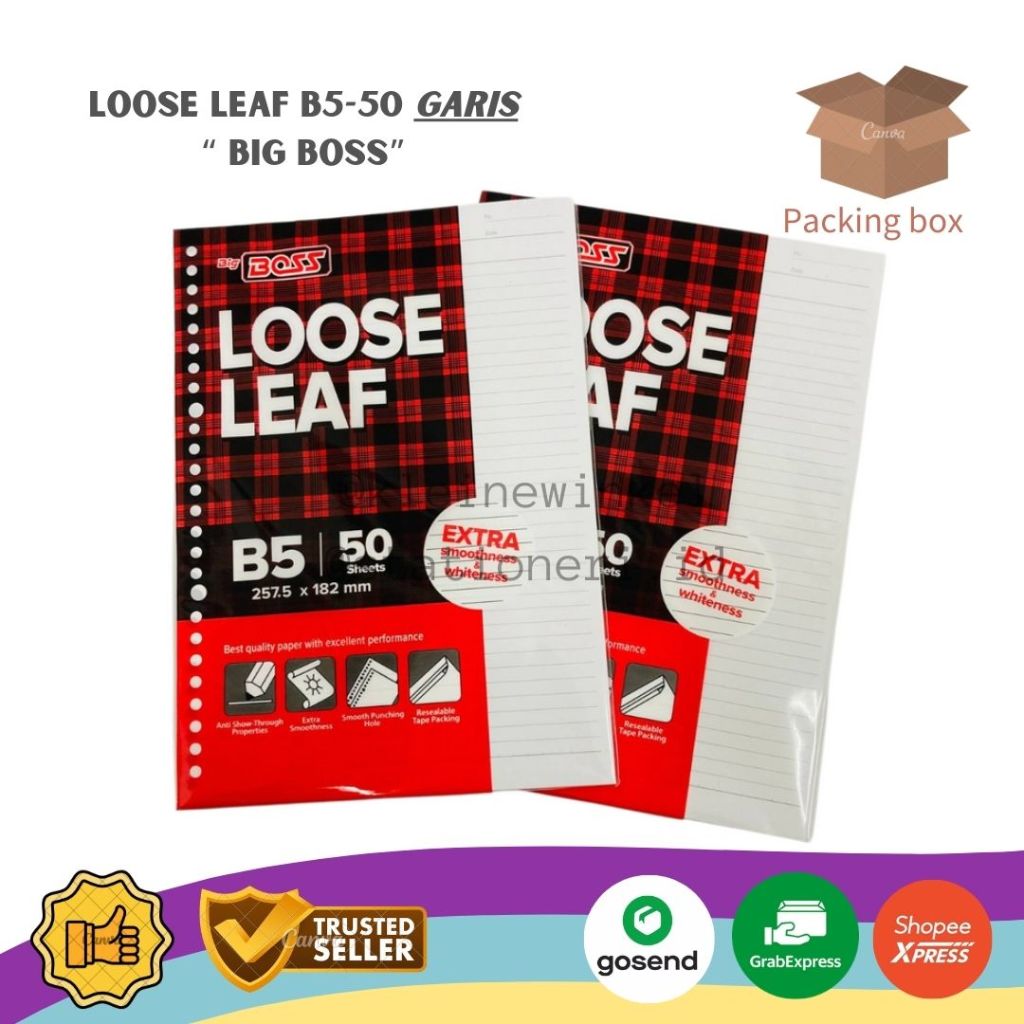 

Loose Leaf BIG BOSS B5 50 lembar GARIS