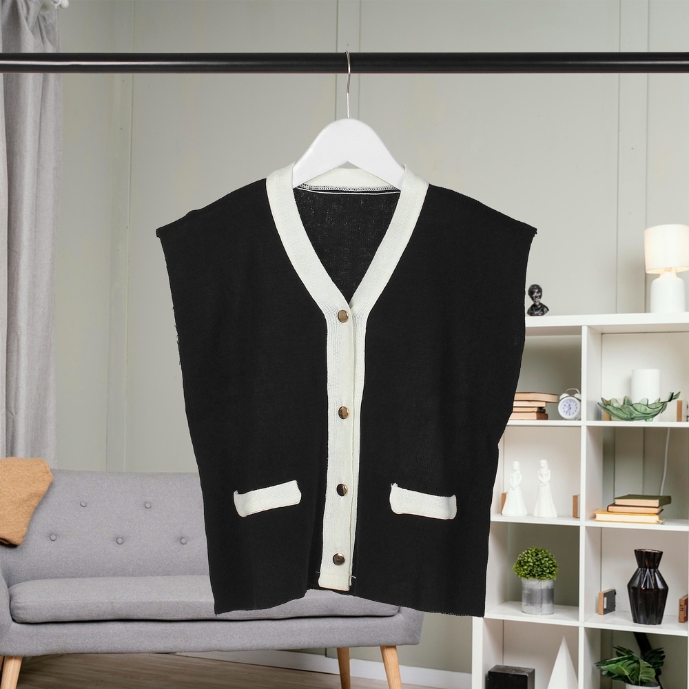 MyPeepsWear Rompi Korean Style Wanita Bahan Rajut/ vest rajut premium/ vest allsize