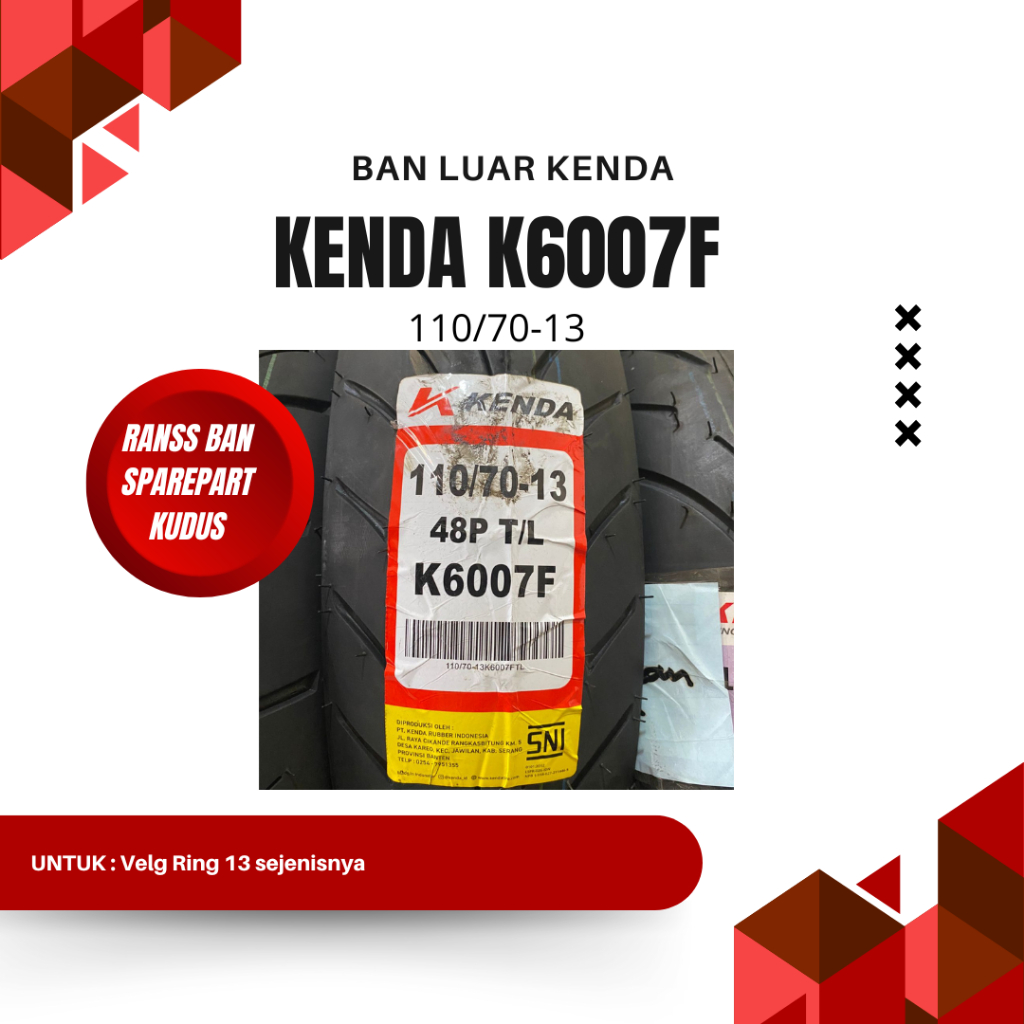 BAN LUAR KENDA K6007F 110/70-13