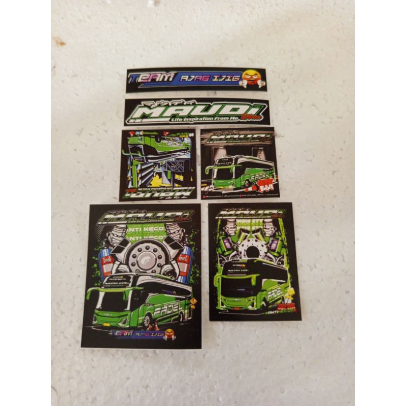 STIKER BUS MSM ASYROF MAUDI isi 6