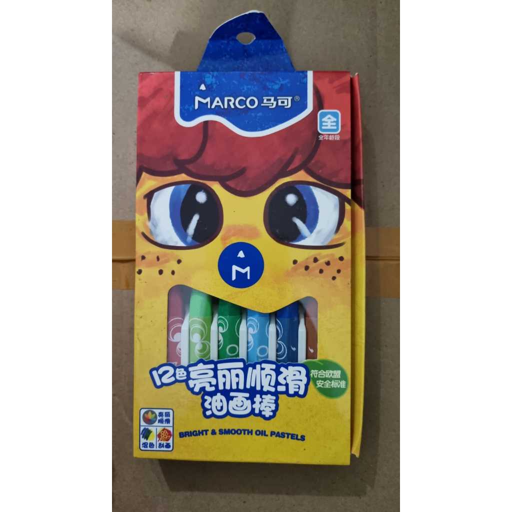 

Marco krayon crayon 6 warna korea