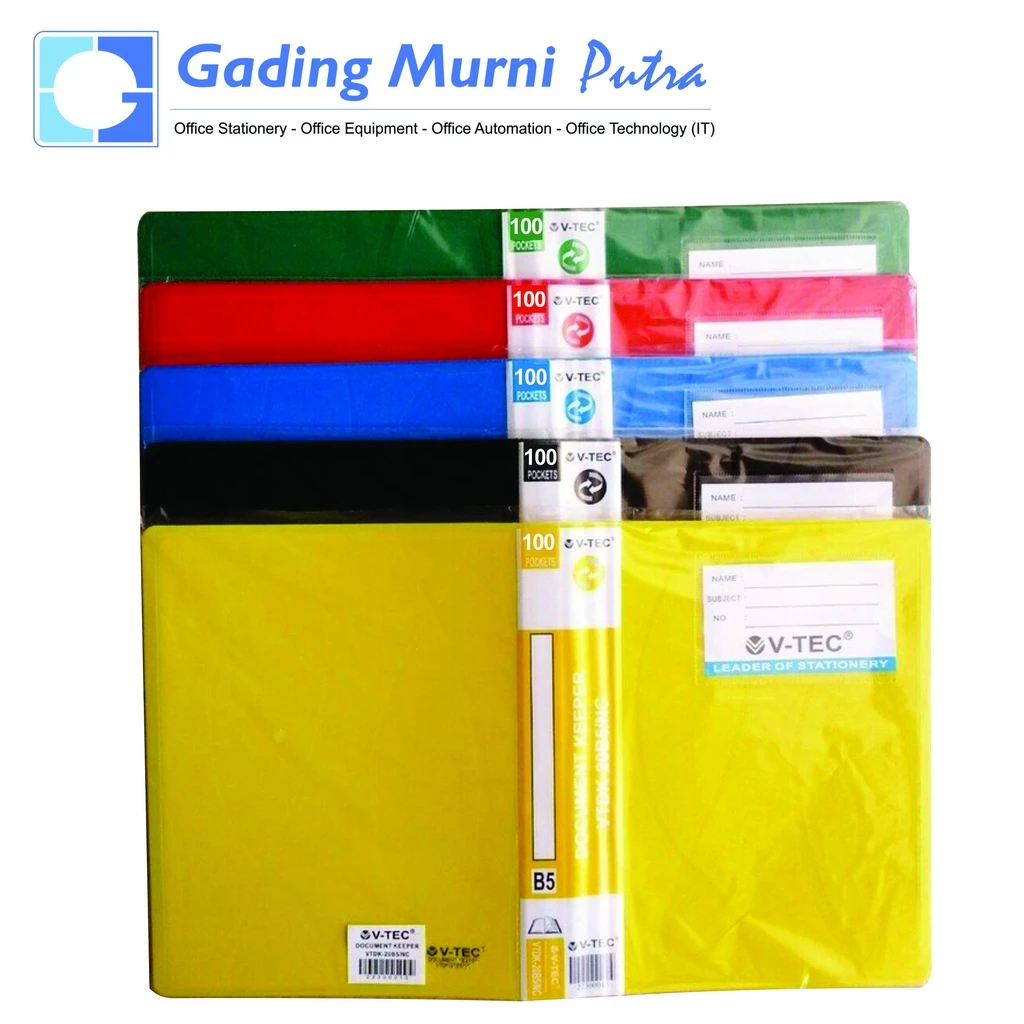 

V Tec Document Keeper Ukuran B5 Isi 20 40 80 100 Warna Campur