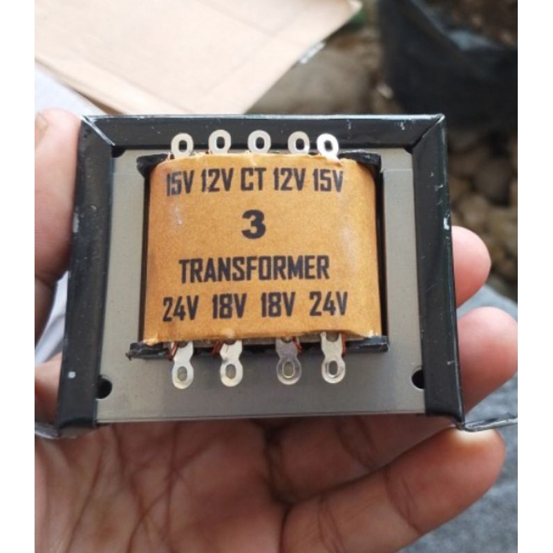 trafo 3 Amper CT tembaga asli