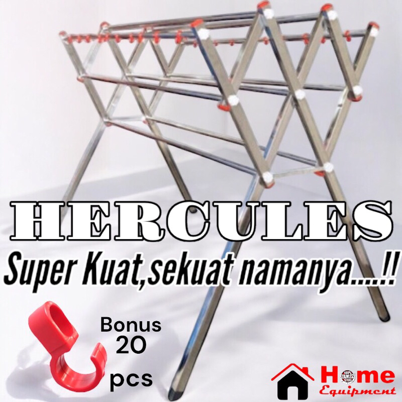 JEMURAN BAJU STAINLESS 180CM JUMBO JEMURAN PAKAIAN STAINLESS SUPER KUAT,KOKOH DAN ANTI KARA