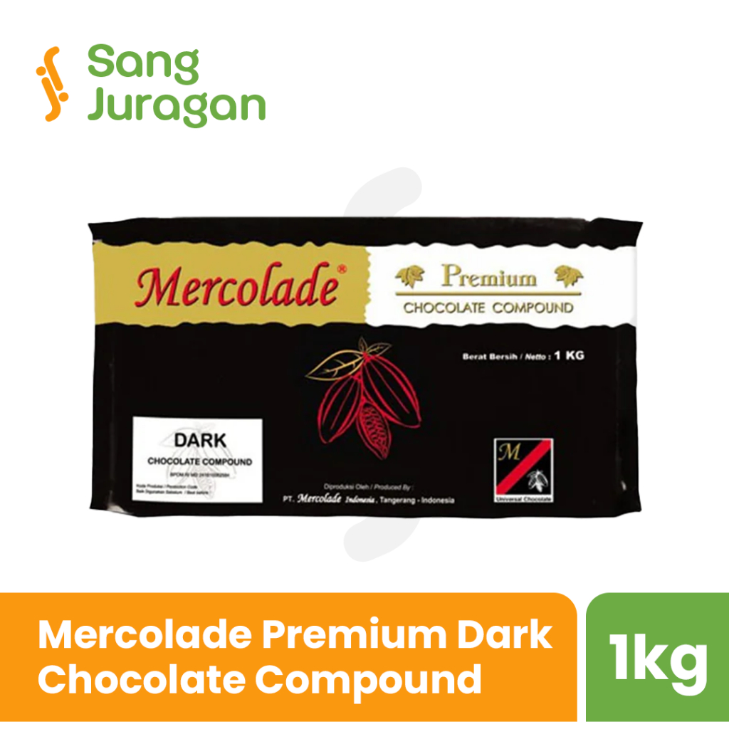 

Mercolade Premium Dark Cokelat Compound 1 Kg