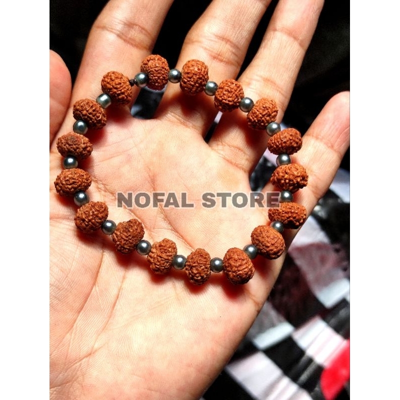 Gelang Rudraksha Genitri Mukhi / Garis 9 Jenitri