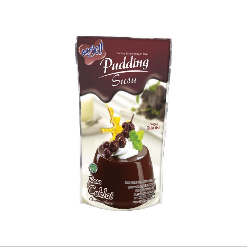 

Nutrijell Pudding Susu dengan Gula Asli 170g - Rasa Coklat