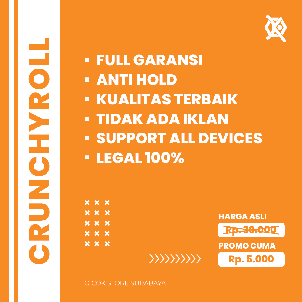 CRUNCHYROLL MEGA FAN FULL GARANSI TERMURAH SEJAGAD RAYA