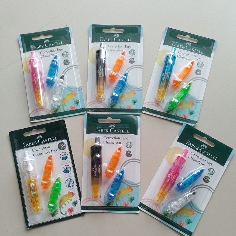

TIPE-X Kertas Correction Tape Chameleon Faber Castell QJR506 6 Meter ( Pcs ) [ Original ]