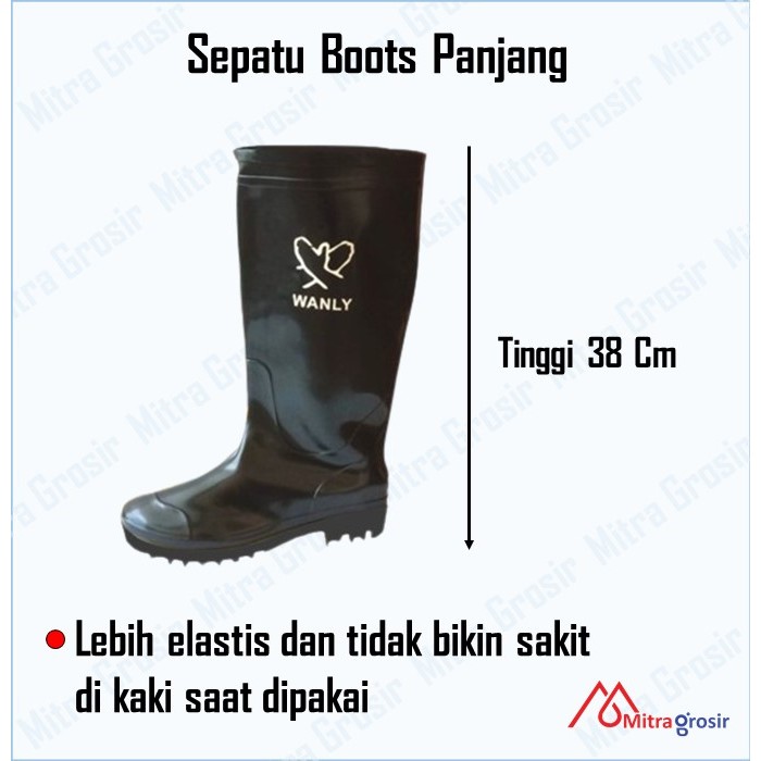promo sepatu boot/sepatu boot karet murah/sepatu boot panjang/sepatu boot tahan air/sepatu boot pria
