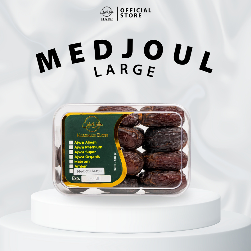 

Haromain Dates - Kurma Medjoul Large - 500gr