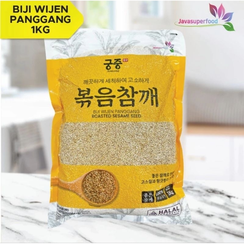 

Biji Wijen Panggang 1kg - Roasted Sesame Seeds - Wijen Putih Panggang