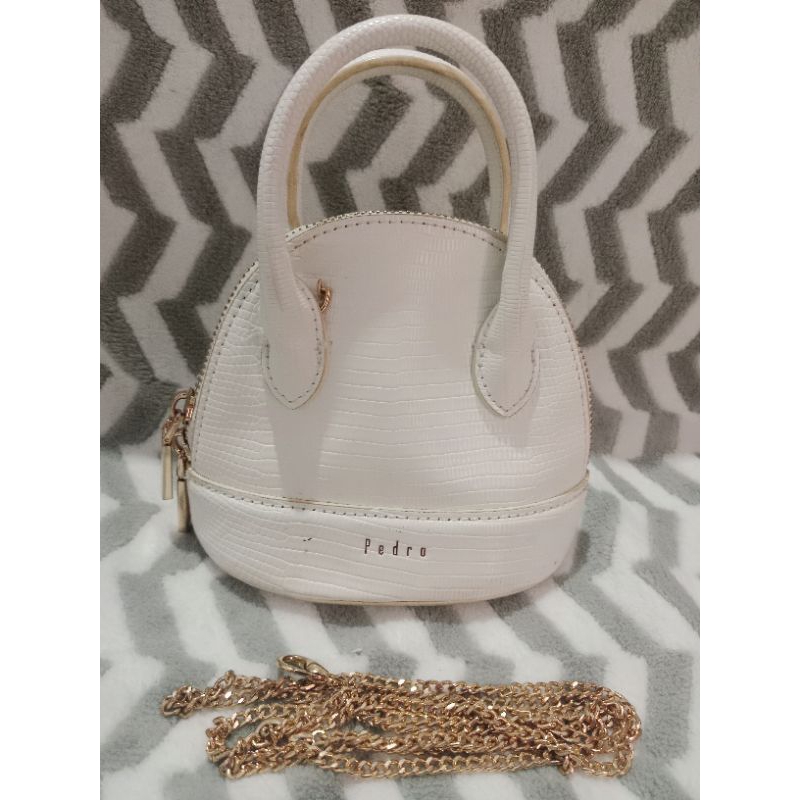 Preloved ❗❗ PEDRO MINI LIZARD-effect TOP HANDLE BAG