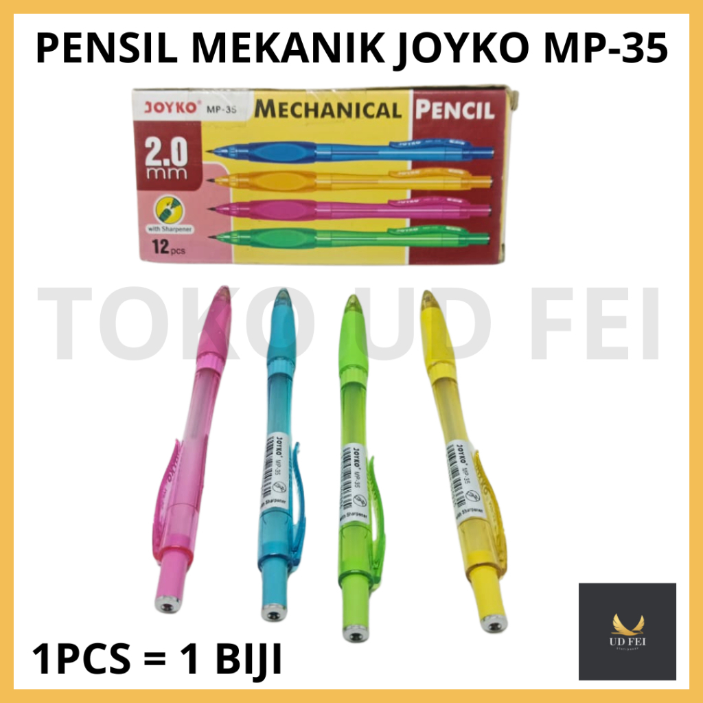 

(1 PCS=1 BIJI) PENSIL JOYKO/ MECHANICAL PENCIL JOYKO MP-35/PENSIL MEKANIK MP-35/PENSIL MEKANIK 2.0