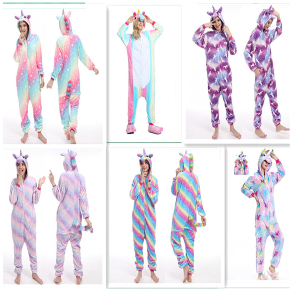 PAJAMAS BAJU KOSTUM ONESIE UNICORN ANIMAL DEWASA ONE SIE KUDA PONI KIGURUMI BINATANG PIAMA HEWAN PIY