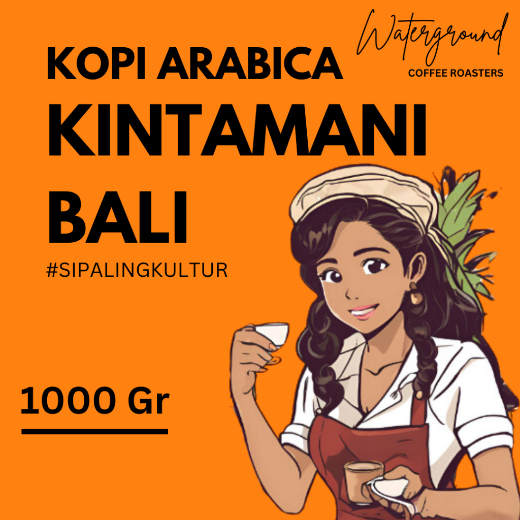 

Waterground Coffee Kopi Arabika Bali Kintamani Biji Kopi GRADE 1 Single Origin, 1 KG