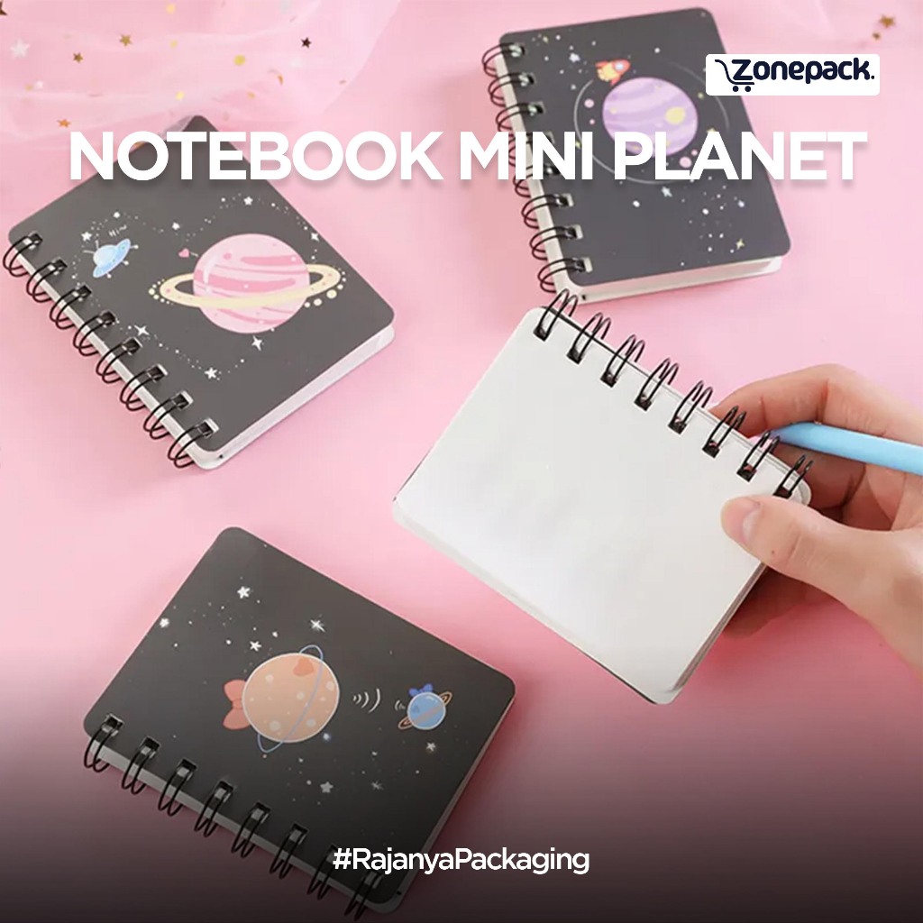 

Buku Catatan Mini | Notebook Mini Planet | Buku Tulis Kelinci Lucu Cute Love Dot Flower | Catatan Memo Kecil Mini Pocket | Mini Notebook Ring Motif Isi 80 Lembar