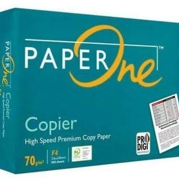 

Kertas HVS Paper One F4 70 gram 1 rim 500 lembar