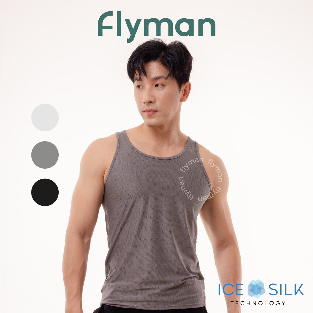 Flyman Kaos Singlet Pria Ice Silk Tank Top 1 pcs FMA 3366
