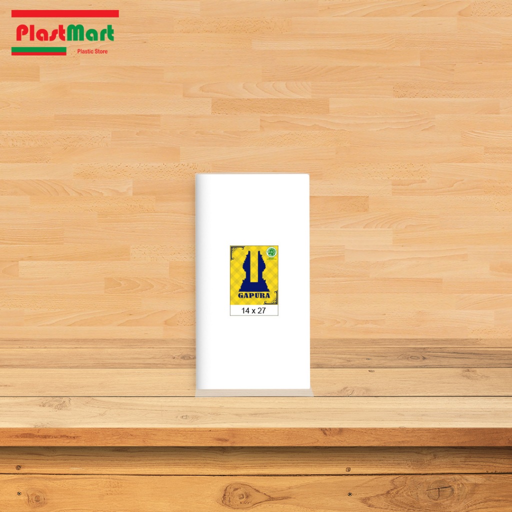 Plastik PP Tipis Gapura 14 x 27 cm 15 mic