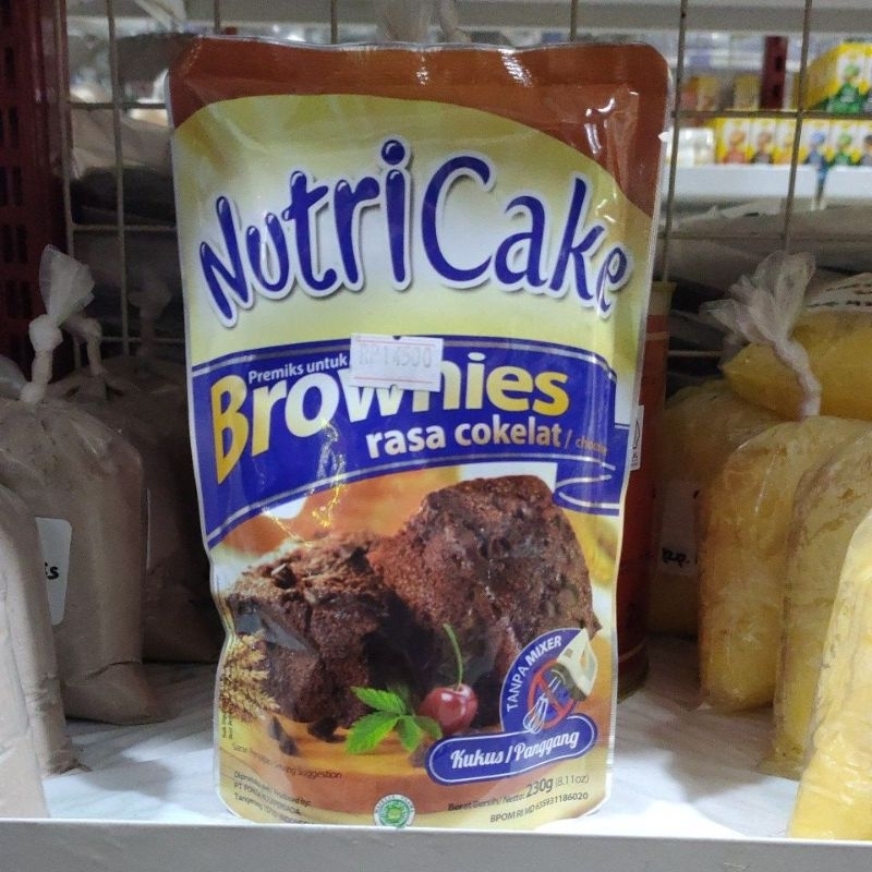 

NutriCake Premiks Brownies Rasa Coklat 230gr