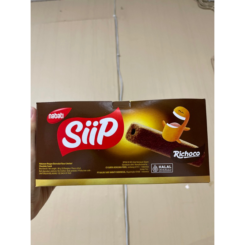 

nabati siip richoco isi 20 - nabati siip wafer stick cokelat