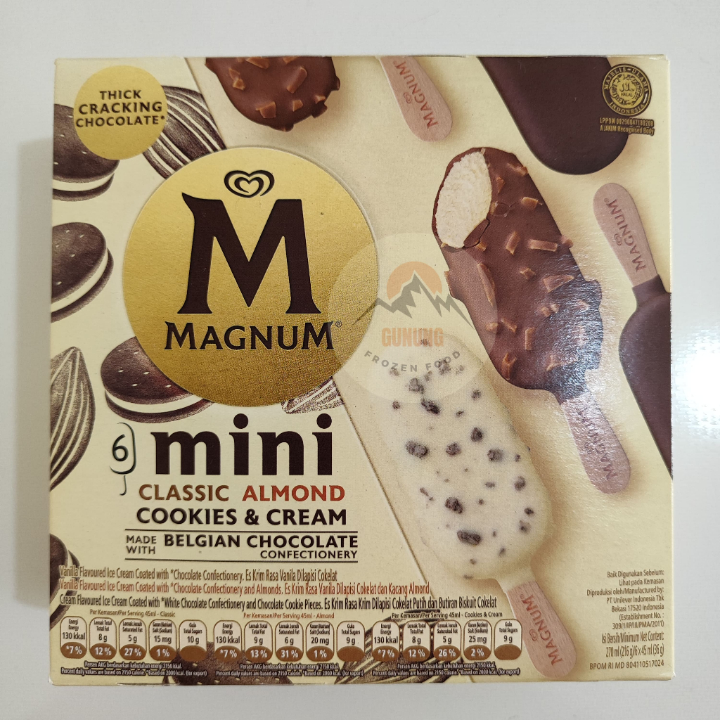 

Wall's Magnum Mini Classic, Almond, Cookies&Cream - isi 6