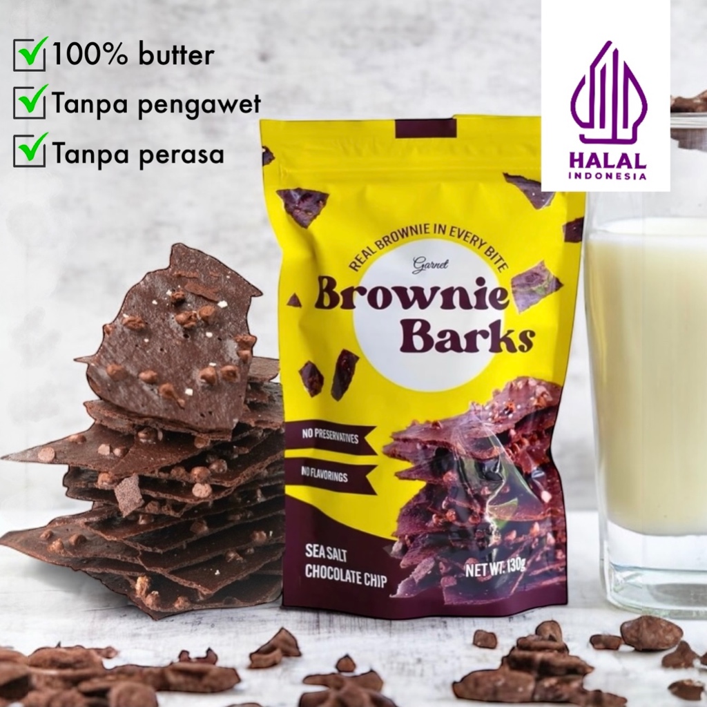 

Brownie Barks Brownie Crispy Sea Salt Choco Chip130gr