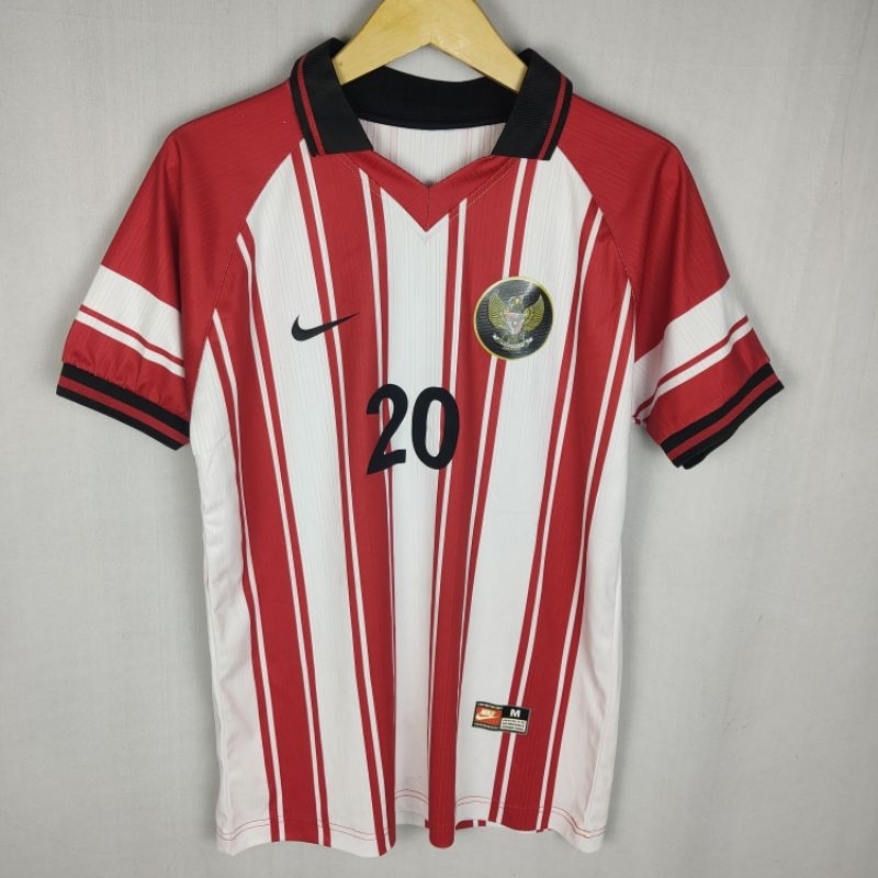 jersey retro vintage timnas Indonesia 2002/2004