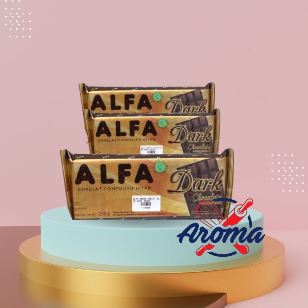 

COKLAT ALFA 250g r| DARK CHOCOLATE COMPOUND 250 gr