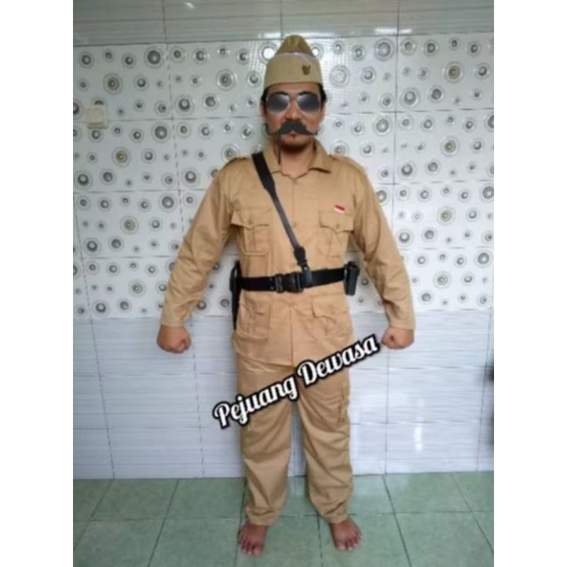 BAJU PEJUANG DEWASA, BAJU VETERAN DEWASA/BAJU BUNG TOMO
