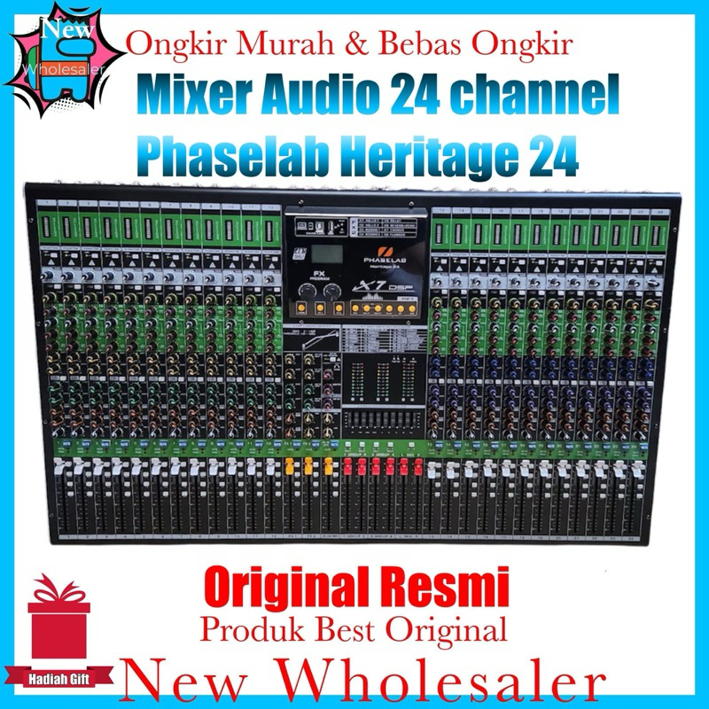 Mixer 24 channel Phaselab Heritage 24 Original X7 new Original Fitur lengkap