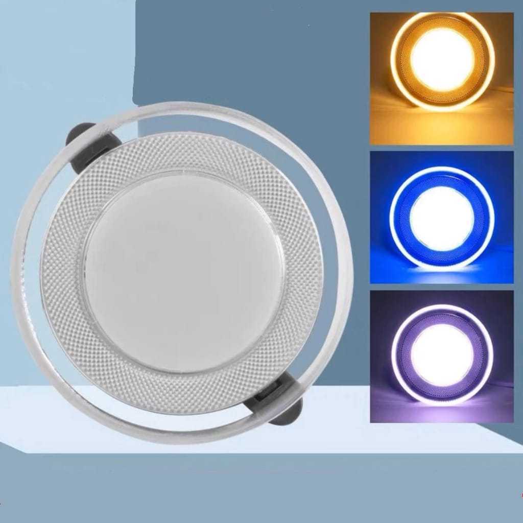 LAMPU DOWNLIGHT 3 WARNA (KUNING, BIRU, UNGU) WASEO