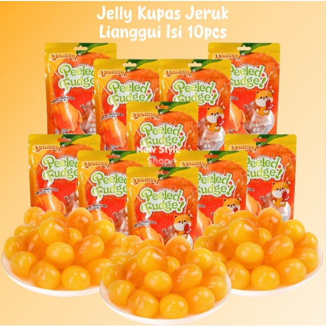 

[ HALAL ] Lianggui Jelly Kupas Orange | Peeled Fudge Orange 108G X 10 Pcs