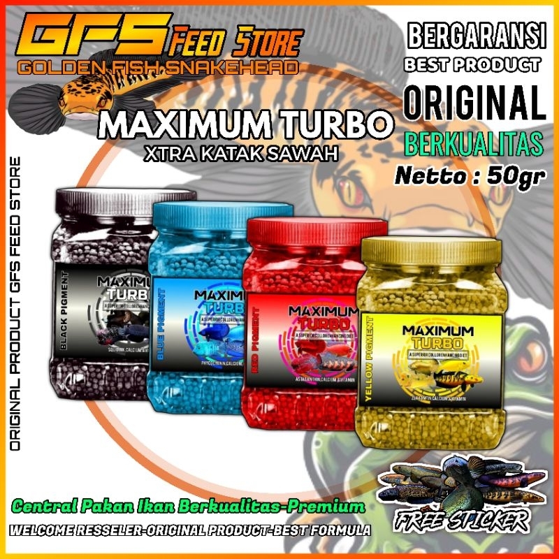Pakan Ikan Hias Maximum Turbo Pelet Channa Oscar Louhan Arwana