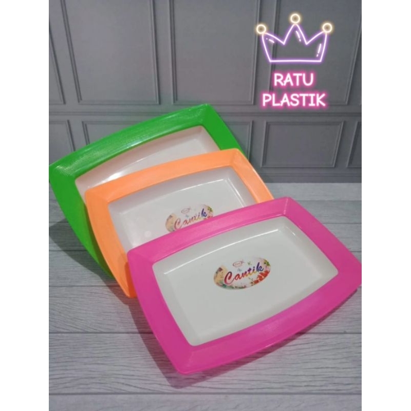 (BESAR 2C23) Nampan Cantik Segi / Nampan cantik kotak / Nampan Persegi