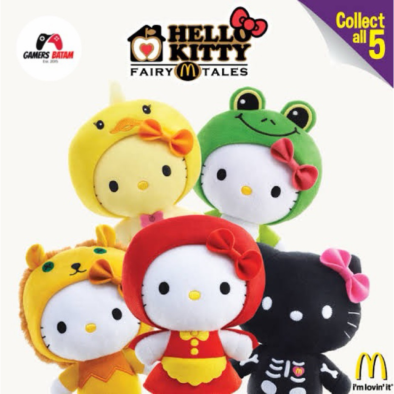 Macdonald's Hello Kitty Fairy Tales Plush Toy Collection - Boneka Hello Kitty dari Mcd LIMITED EDITI