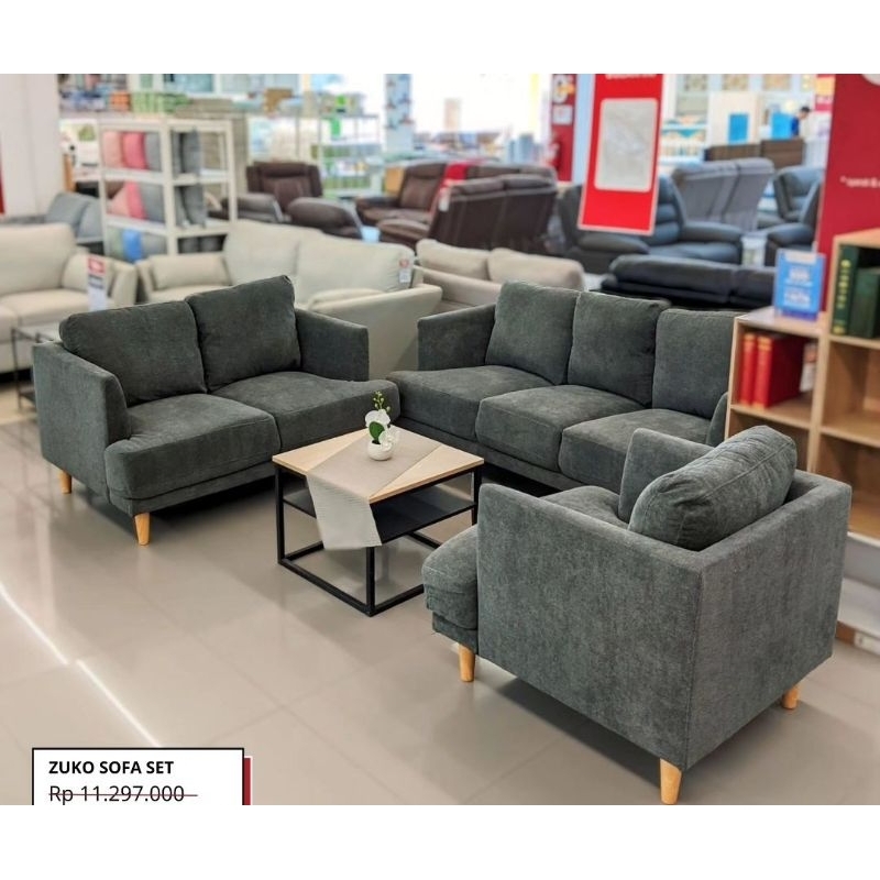 Sofa Informa Selma Zuko Sofa Set 3+2+1 Seater Sofa tamu kursi tamu