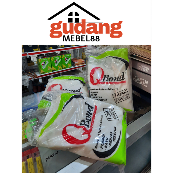 LEM PUTIH / LEM KAYU PVAC QBOND HIJAU 700GR