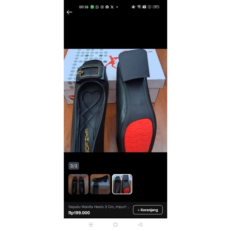 Sofiya Shoes black heels 3cm