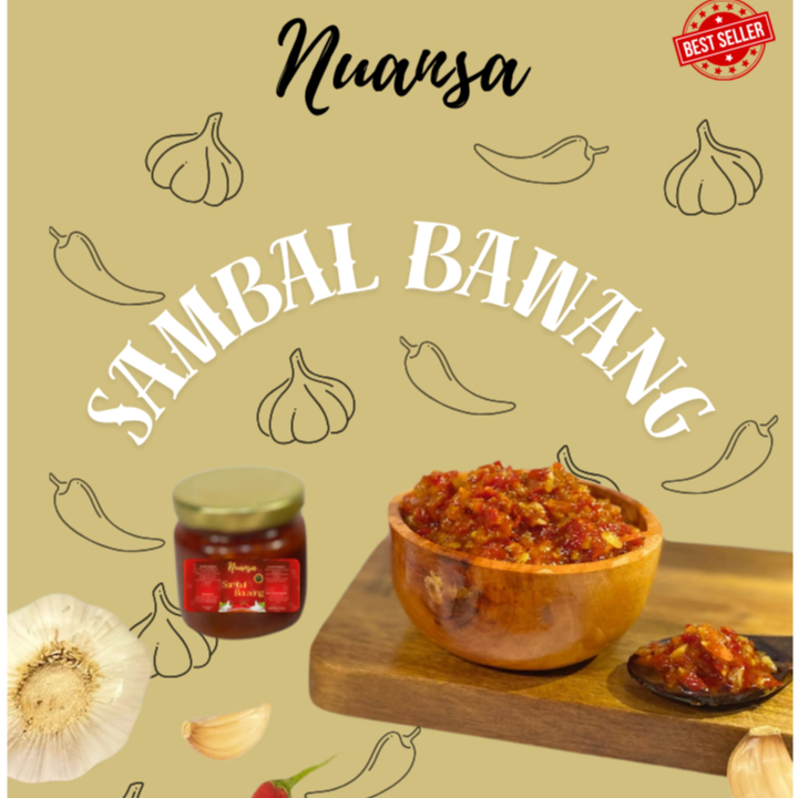 

Sambal Bawang Nuansa 135grm | Sambal Cabe Asli | Sambal Asli 100% | Sambel Ulek | Sambel Cobek