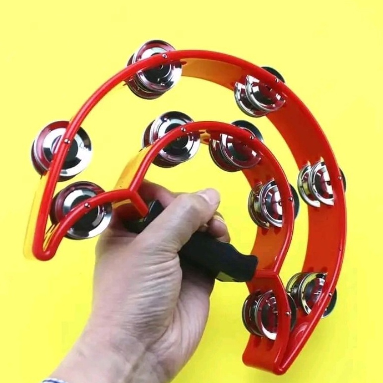 Stock Update tamborin tambourine kecrek viber DOBEL tamborin icikicik kecrek