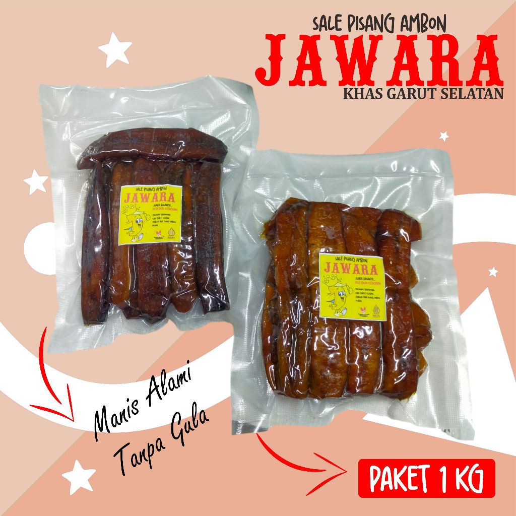 

1 KG | Sale Pisang Ambon JAWARA Snack Cemilan Manis Legit