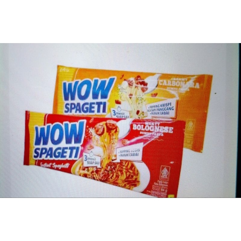 

Wow Spageti Instan 88gram Carbonara Bolognese